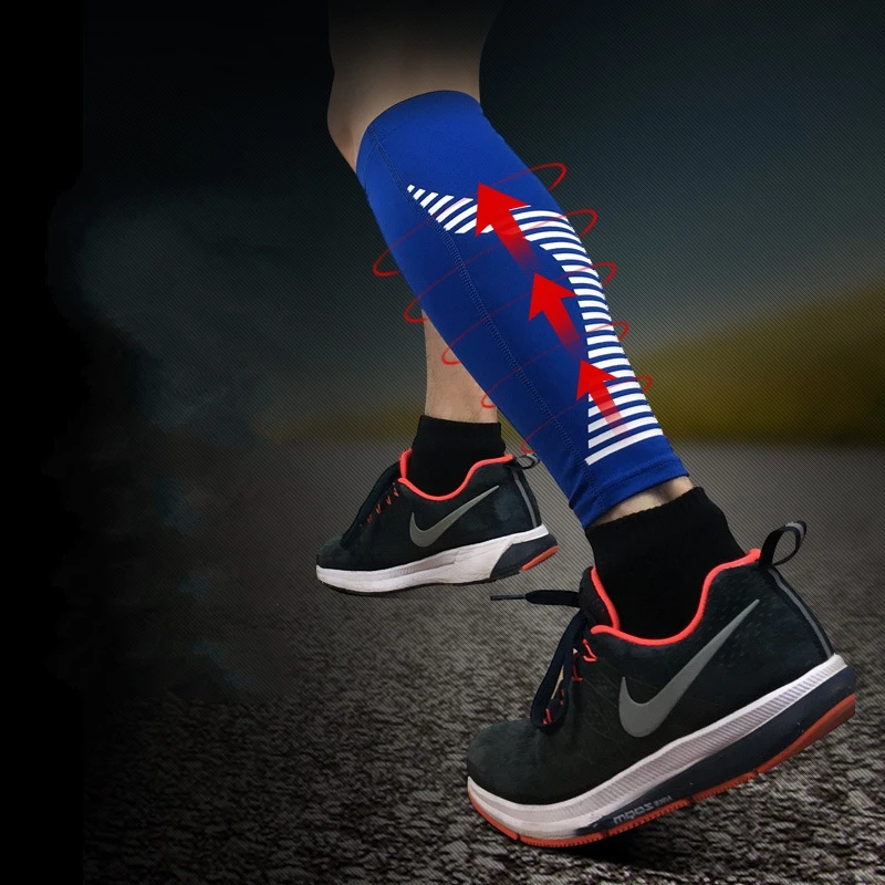 1 пара компрессионных рукавов для ног езды на велосипеде и бега Нескользящие