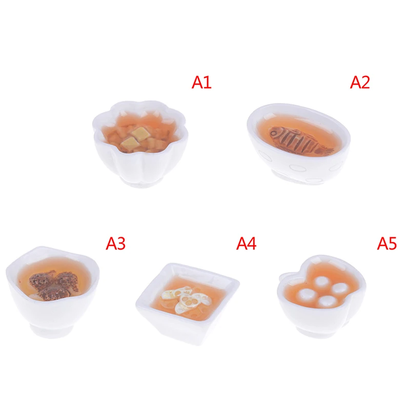 Miniature Chinese Cuisine Food Dollhouse Rice Mini Dessert Noodles Tofu Fish Resin Pretend Toys 1:12 Scale | Игрушки и хобби