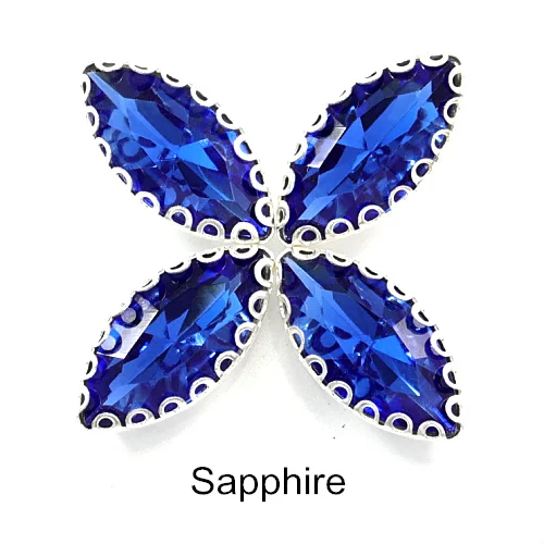 Sapphire 20 шт цветные стразы с конским глазом, с кружевным клешом, стразы с плоской задней стороной из хрустального стекла для Сделай Сам одежда аксессуары B1180 - Цвет: Sapphire