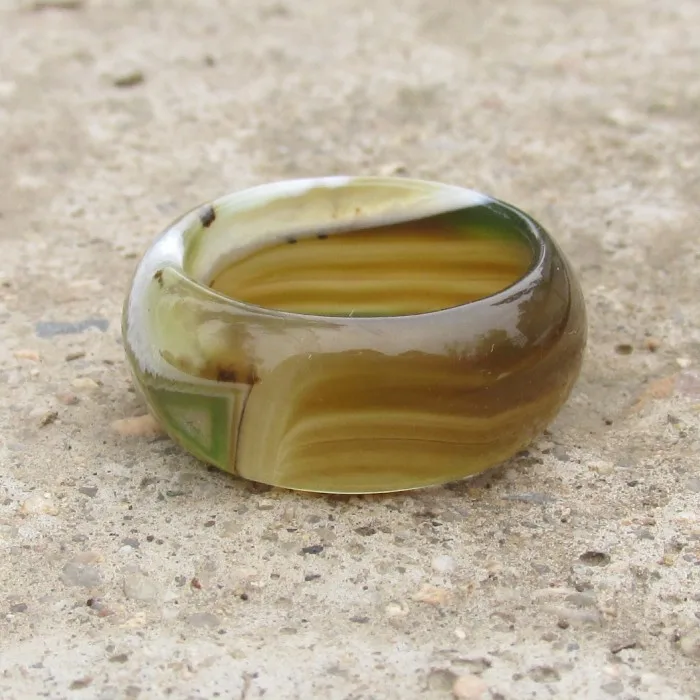 Кольцо из сардоникса с натуральным нефритом 19 5 мм|ring men|ring ringring man women |