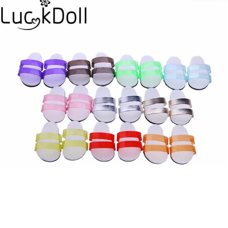 Повседневная обувь LUCKDOLL 6 цветов подходит для 18-дюймовых американских кукол