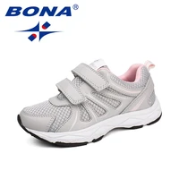 bona new arrival typical style children casual shoes mesh girls flats hook loop boys loafers outdoor fashion sneakers shoes