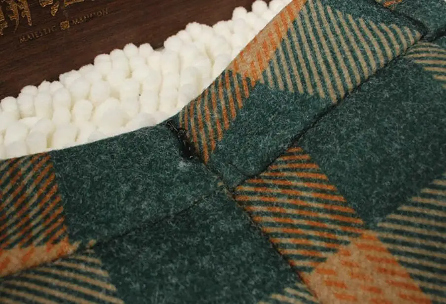 Осень зима 2020 женская элегантная клетчатая юбка шерстяная с высокой талией в