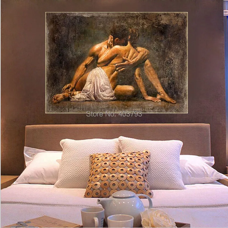 Домашний декор настенная живопись Современная Настенная без рамки ручная