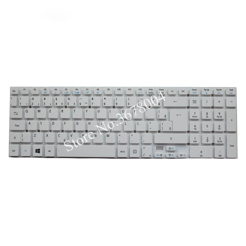 BR белый цвет клавиатура для ноутбука ACER Aspire E15 E1 510P 522G 5755 5755G 5830 5830G 5830T 530G 532G 532P