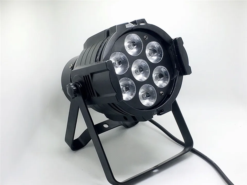Светодиодный Par 7x12W алюминиевый сплав светодиодный прожектор RGBW 4in1 DMX512 wash dj