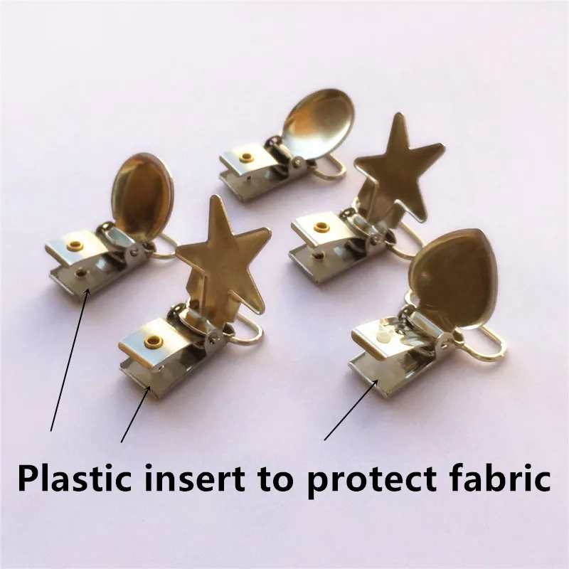 5 шт./лот 1'✥mm звезда металлический держатель пустышки соски цепи зажимы