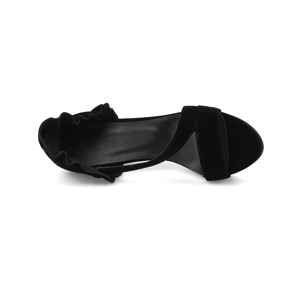 SARAIRIS/летние элегантные босоножки без шнуровки на высоком каблуке большие