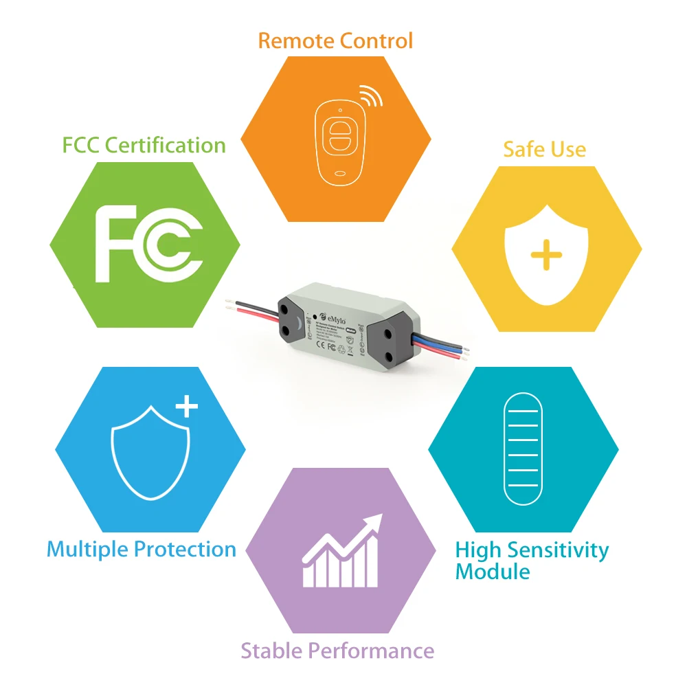 Беспроводной Радиочастотный пульт управления мотором переключатель
