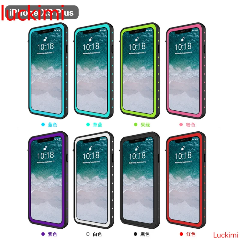 Для iPhone XS Max IP68 Дайвинг Водонепроницаемый Профессиональный плавательный анти