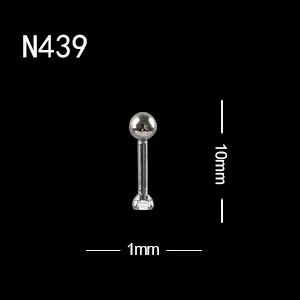 N439 10 шт./лот, модная ручная дрель для ногтей, аксессуар для ногтей, металлическая стрела, заклепки, украшение, перфорированный дизайн, дизайн ногтей, панк-шипы, шпильки - Цвет: N439