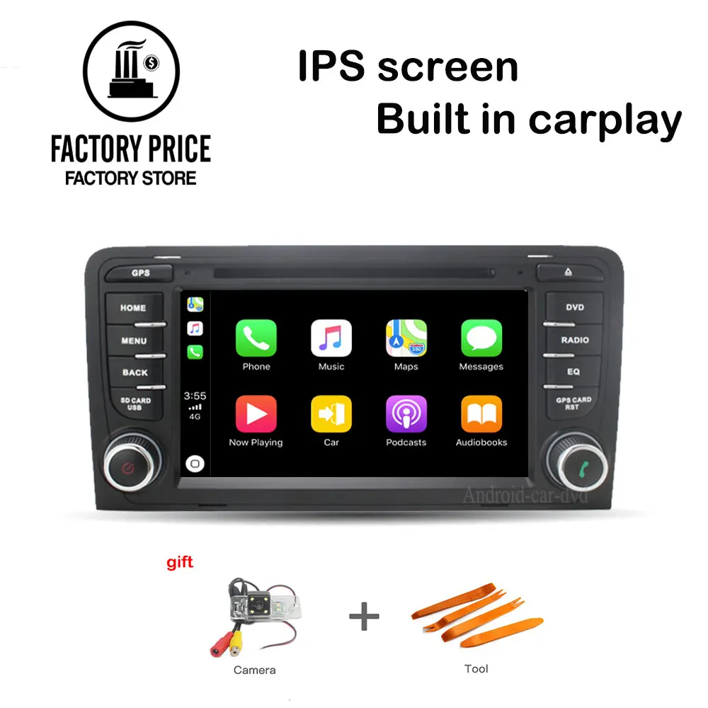 Quad Core 2G + 32G встроенный Carplay автомобильный DVD плеер стерео Android 7 1 Навигация BT для AUDI