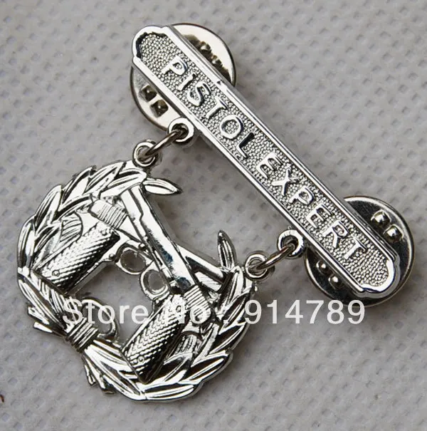 Значок для профессиональной квалификации пистолета США 32174|badge holder|shooting carshooting black