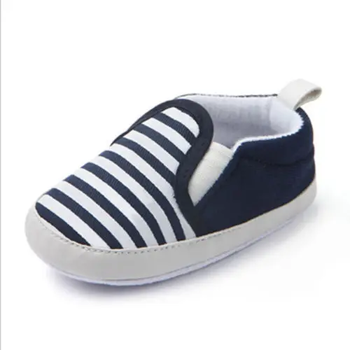 Pudcoco в полоску для малышей Обувь новорожденных мягкая подошва младенцев