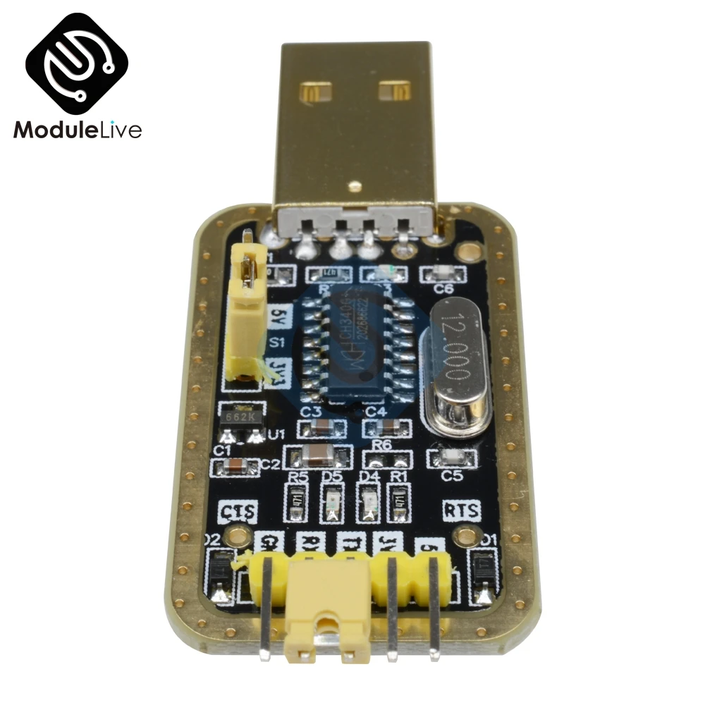 CH340G CH340 модуль RS232 к TTL обновление USB последовательному порту золотой замена PL2303 в