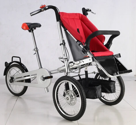 3 колеса 16 &quotколяска дюймов Складная для мамы и ребенка коляска велосипеда Carrinho
