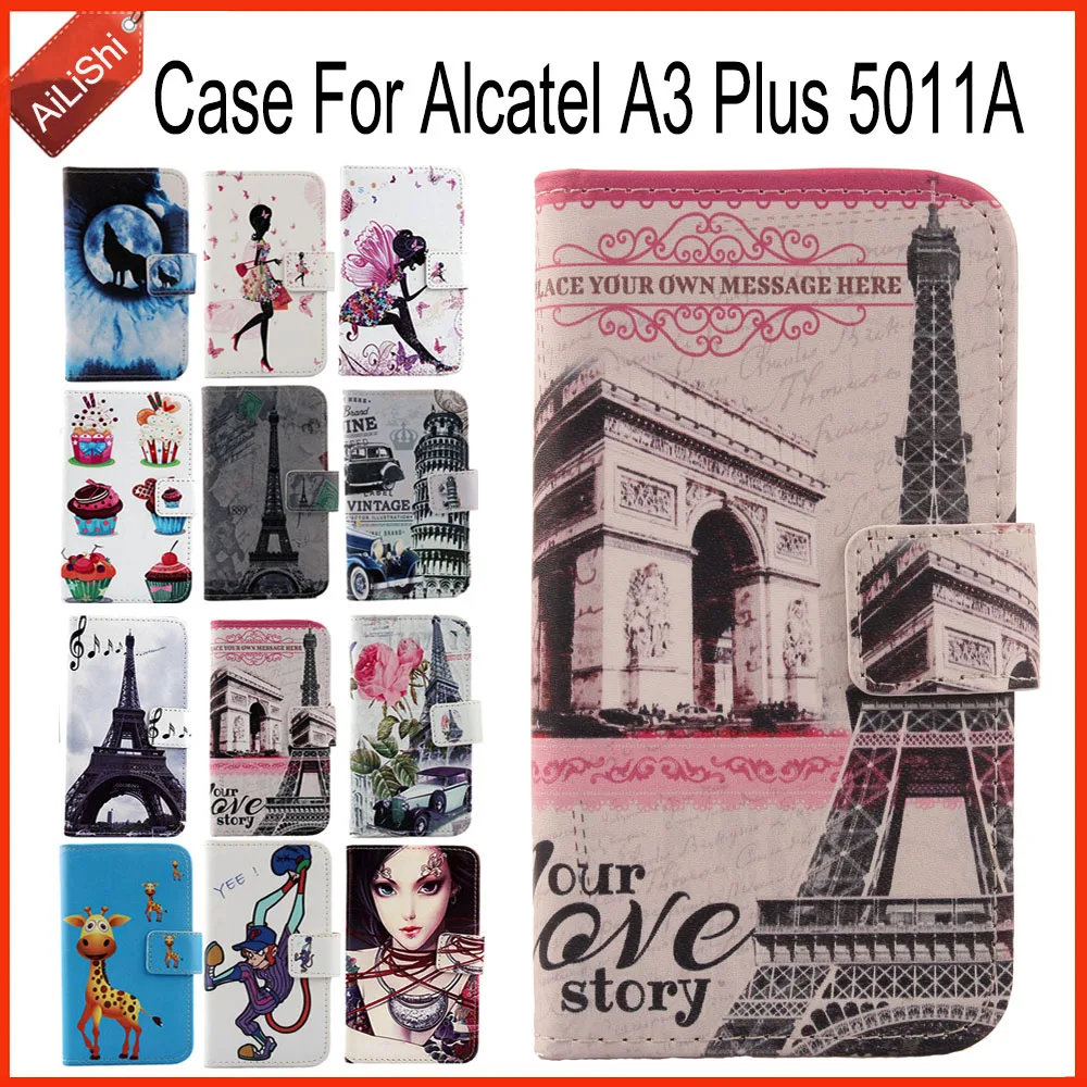 AiLiShi чехол для Alcatel A3 Plus 5011A Флип кожаный эксклюзивный 100% специальный телефона