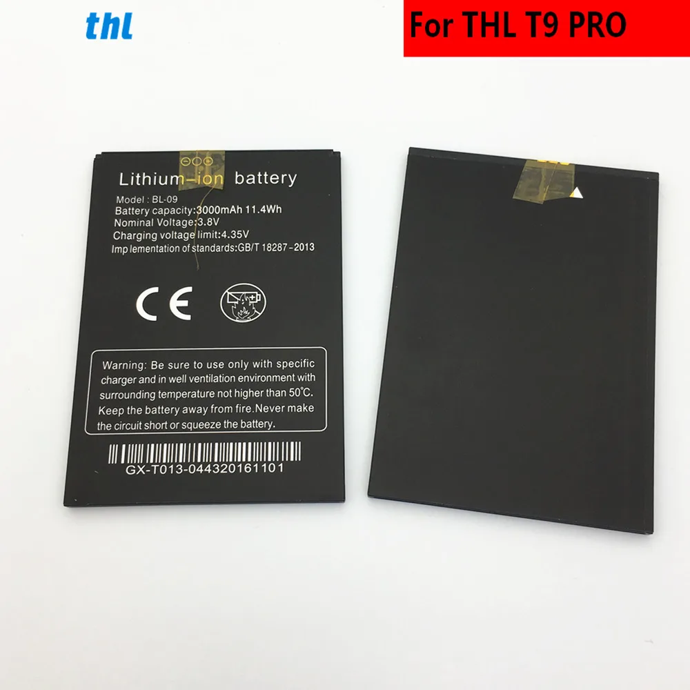 Оригинальный аккумулятор для мобильного телефона THL T9 Pro BL 09 3000 мАч|mobile phone