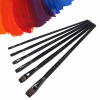 eval 6pcsset squirrel hair paint brush art supplies artist oil watercolor paint brush for school student drawing tool