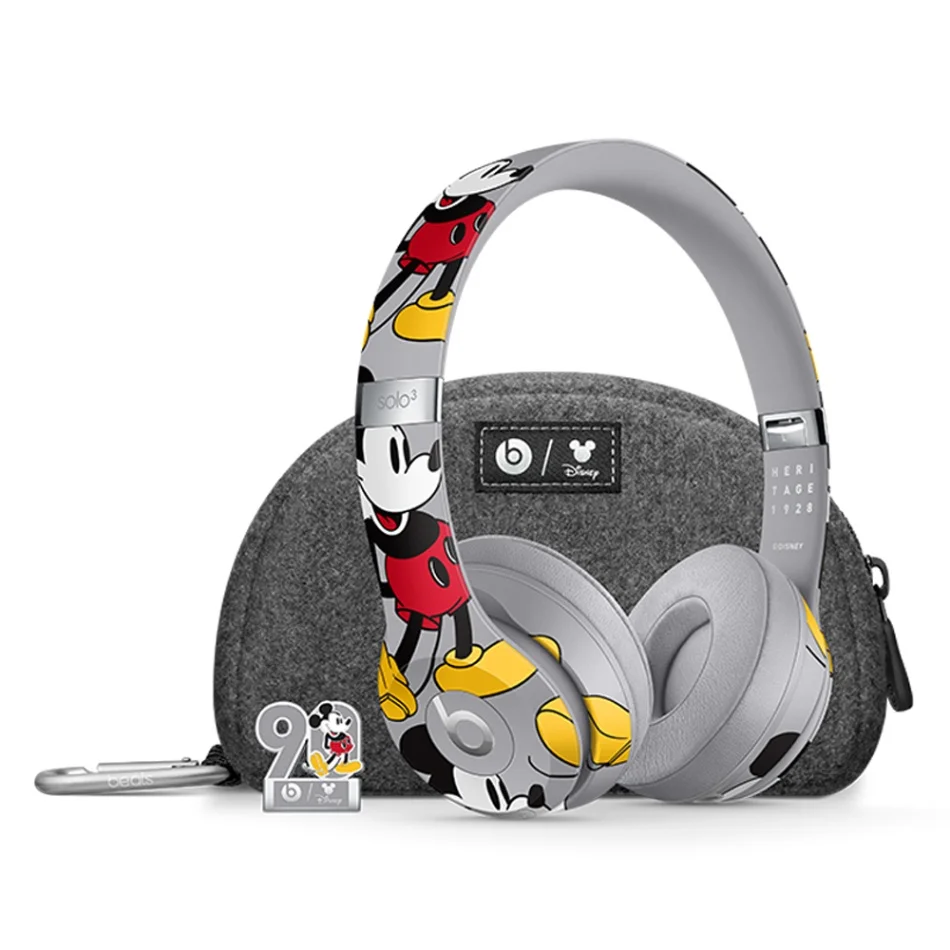 Mickey Mouse Beats Наушники Solo3 беспроводная Bluetooth гарнитура Микки 90-летие издание на ухо наушники Handsfree с микрофоном - Цвет: Mickey Mouse