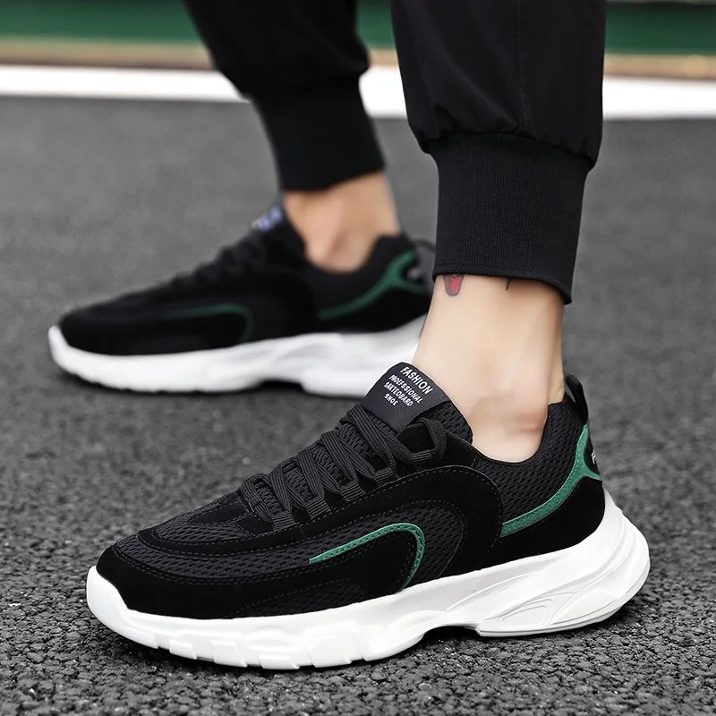 SMTZZJ 2019 Breathable Men Sneakers Male Summer Autumn Shoes White Black Gray Lightweight Thick Bottom Comfortable Casual | Обувь