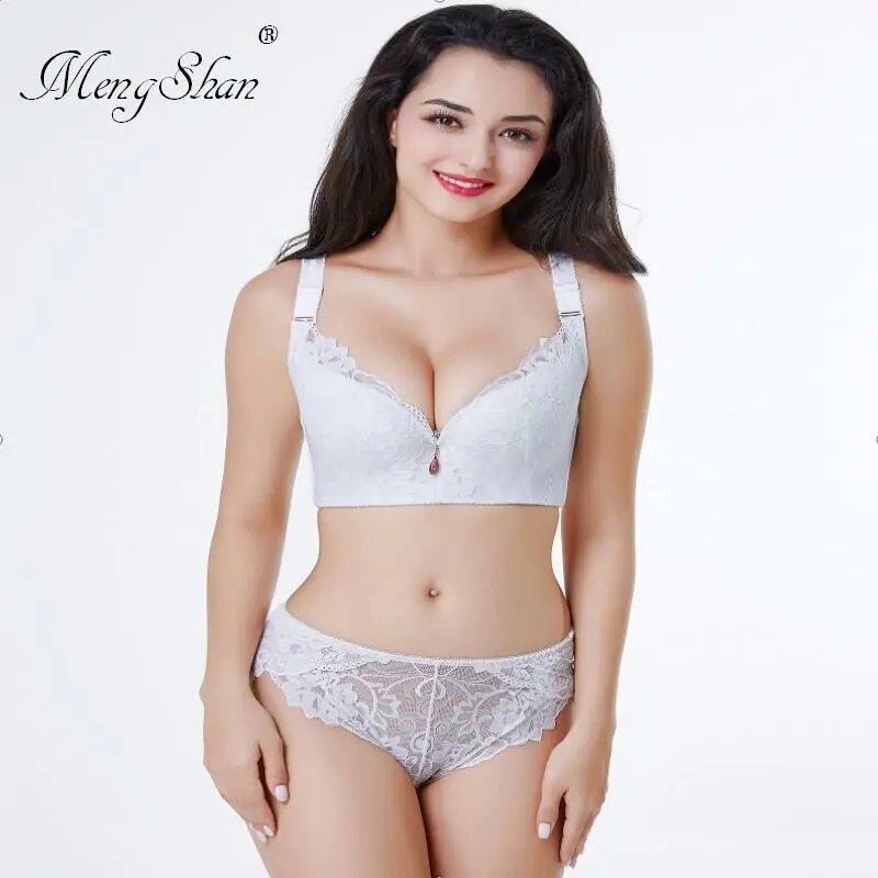 Комплект нижнего белья MengShan комплект бюстгальтера большого размера | Женская