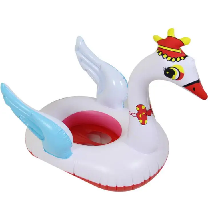 Водная площадка летний веселый остров пляжный картон Белый лебедь с короной