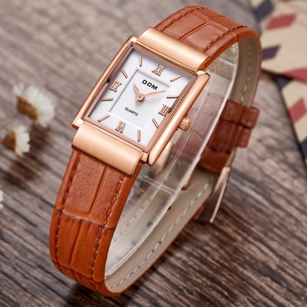 DOM марка роскошные мужчины и женщины одеваются старинные случайный кварцевые