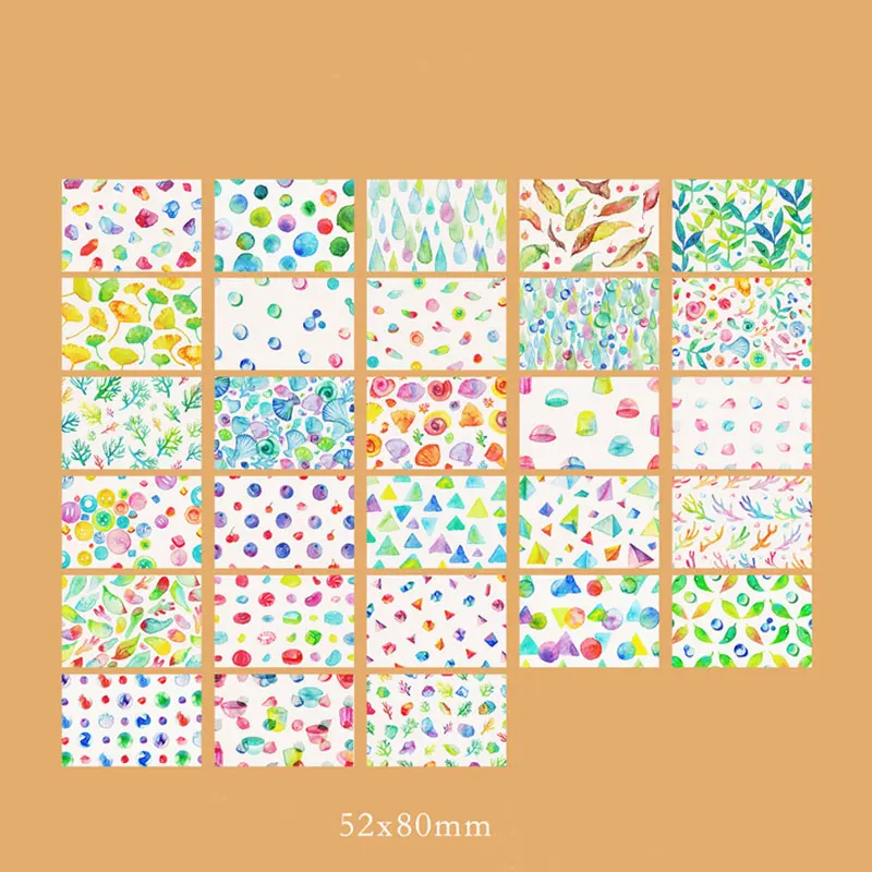 28 шт./кор. Kawaii &quotКрасочный&quot яркий цвет маленькая открытка поздравительная с