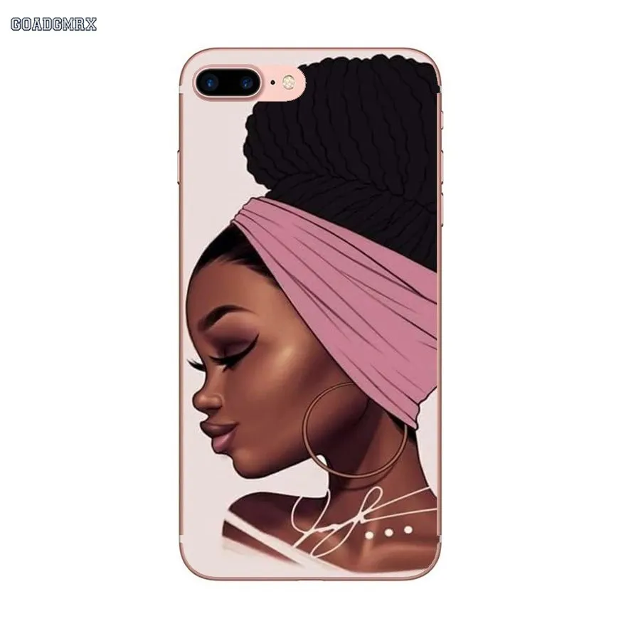 image 3 Модный черный волшебный поппин Melanin для девочек iPhone 6 6 S 7 8 Plus X XS MAX XR 4 4s 5 5S SE 5C прозрачный чехол из ТПУ - Цвет: image 3