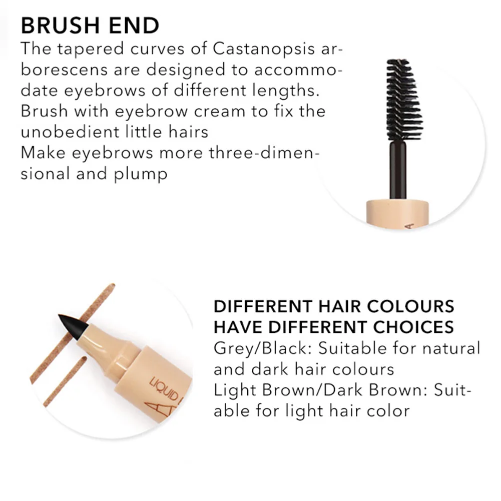 Натуральный Ni инструмент для нанесения теней водостойкий Sweatproof карандаш бровей