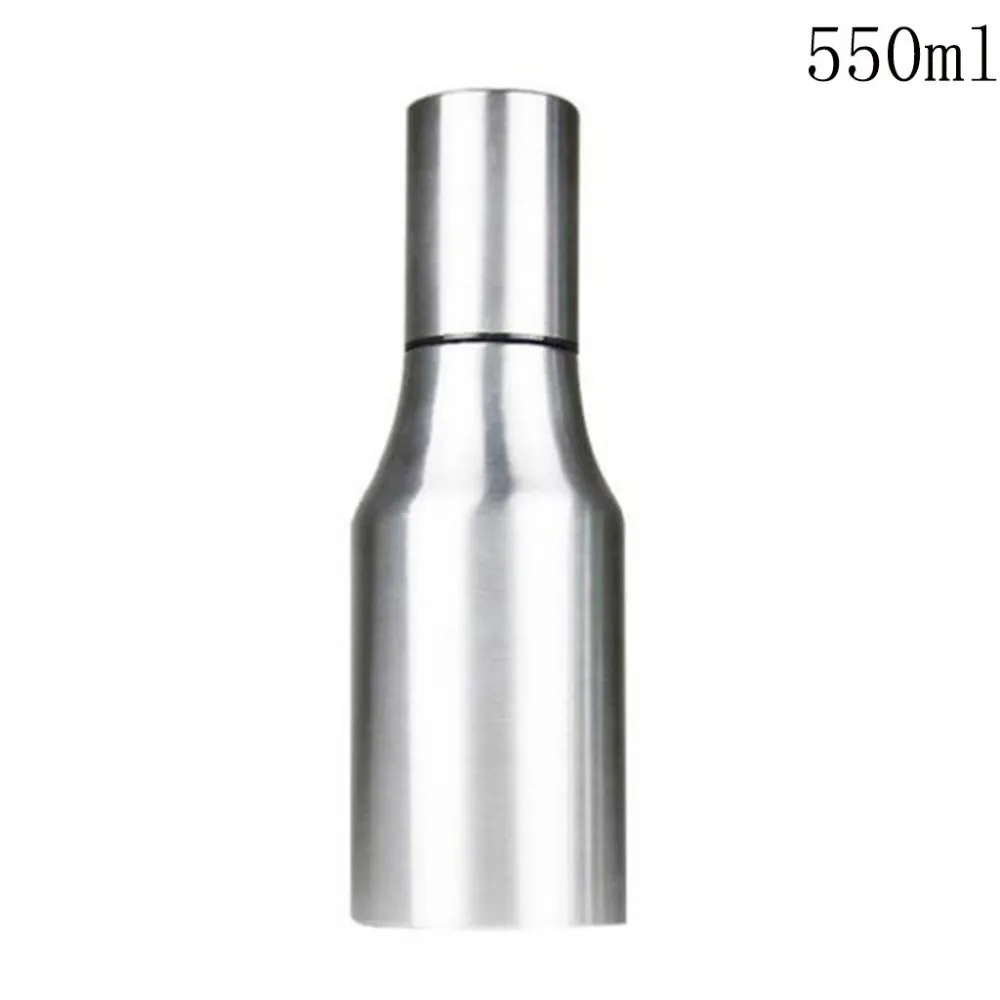 550ML Кухня нержавеющая сталь герметичный носик оливковое масло бутылка масленка банка для специй Соус уксус бутылка пыленепроницаемый масляный диспенсер практичный - Цвет: 550ML