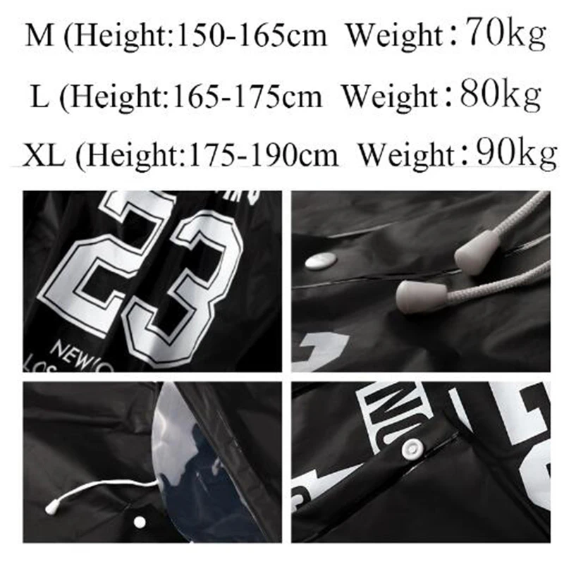 Корейская мода пара непромокаемый плащ EVA прозрачный дождевик с принтом пончо