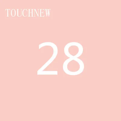 28 TOUCHNEW, 168 цветов, одиночные художественные маркеры, кисть, эскиз, на спиртовой основе, маркеры, двойная головка, манга, ручки для рисования, товары для рукоделия - Цвет: 28