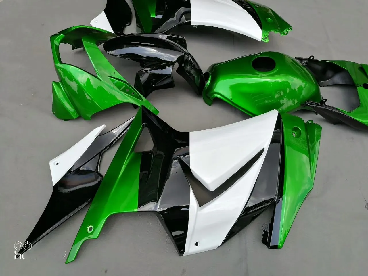 Мотоцикл зеленый обтекатель кузова для Kawasaki Ninja 250 250R ZX250R EX250 2008-2011 2010 2009 Ninja250R обтекатели впрыска
