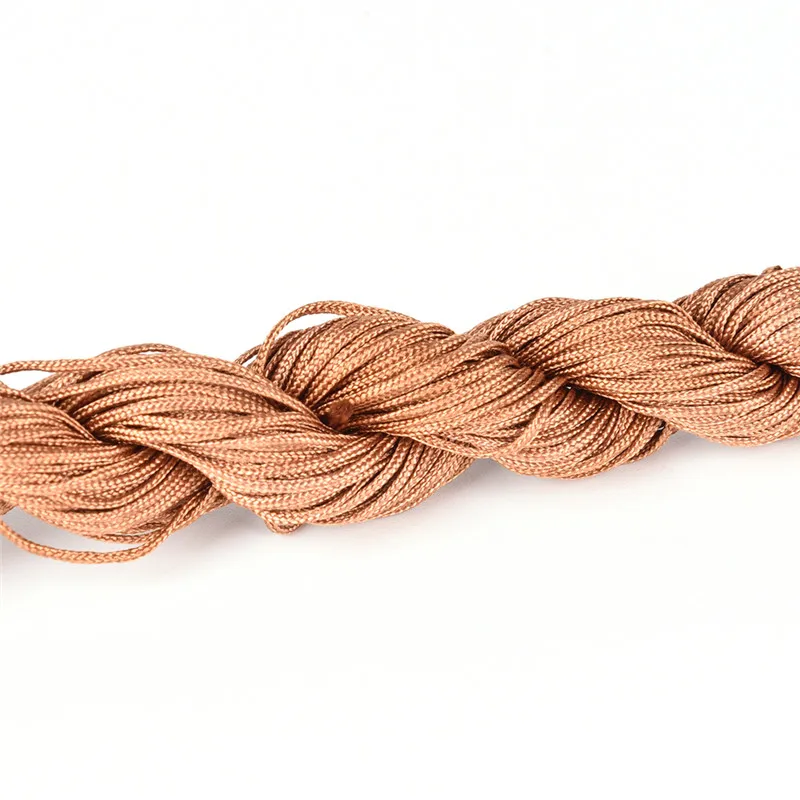 Шелковый шнур макраме 20 м атласный нейлоновый с китайским узлом для