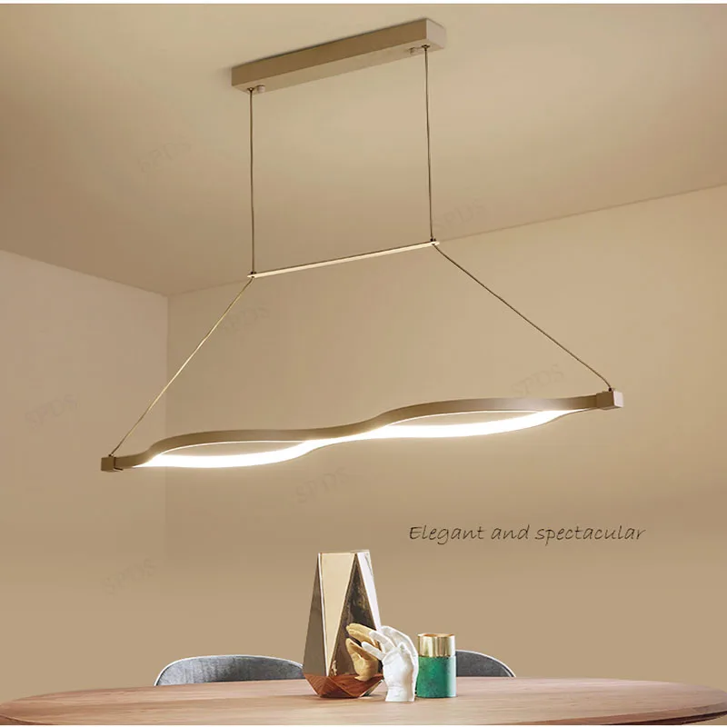 Aluminium Cord Pendant Chandelier Interior Lamps Home Improvement Restaurant LED lamparas de techo colgante moderna | Лампы и