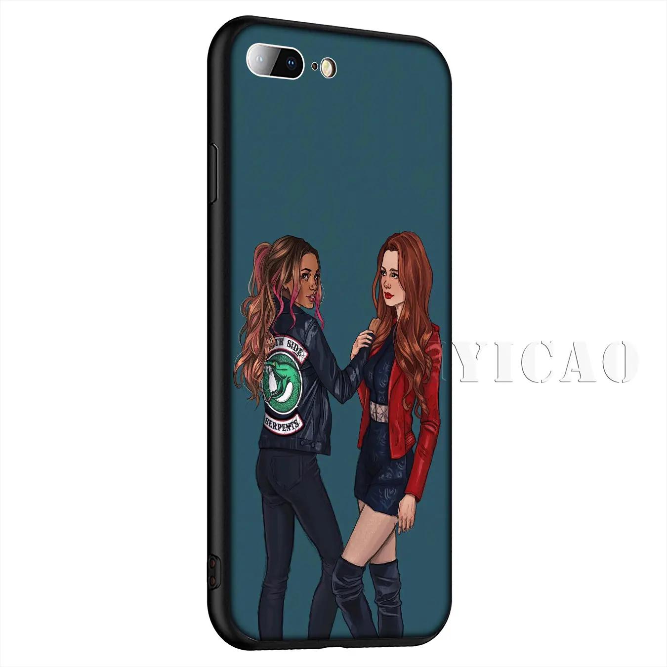 IYICAO Riverdale South Side Snake Cover Silicone Soft Case for iPhone XR X XS Max 8 7 6 6S Plus 5 5S SE |