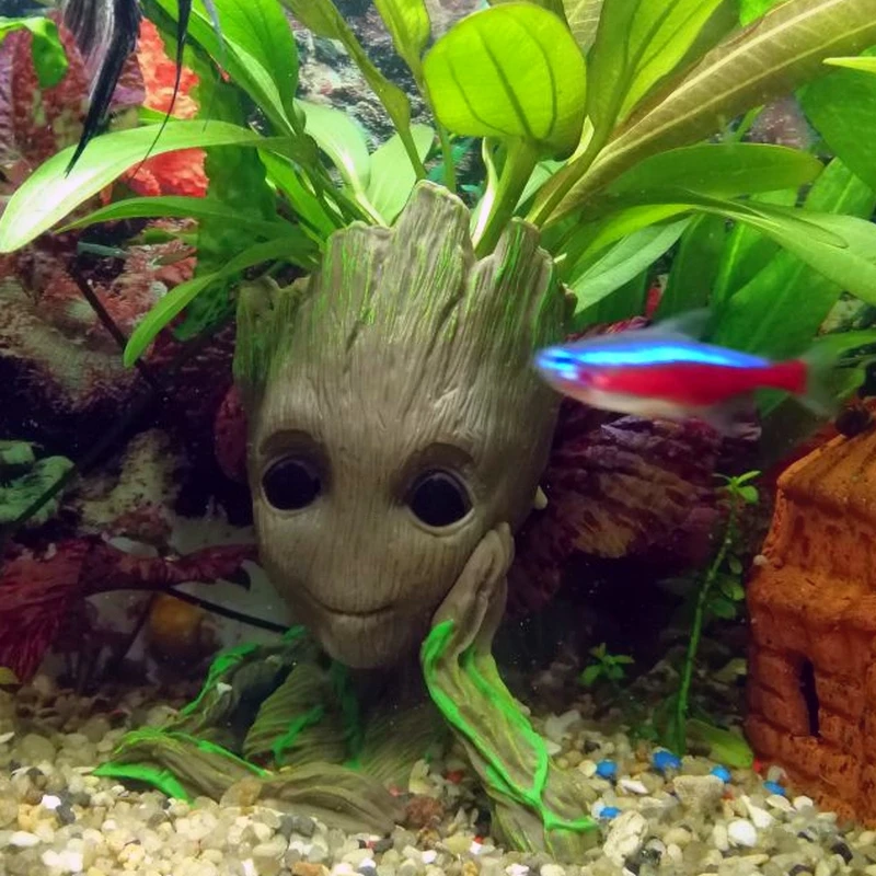 Украшение для аквариума Mr.Tank милая модель дерева человек фигурка растения бонсай