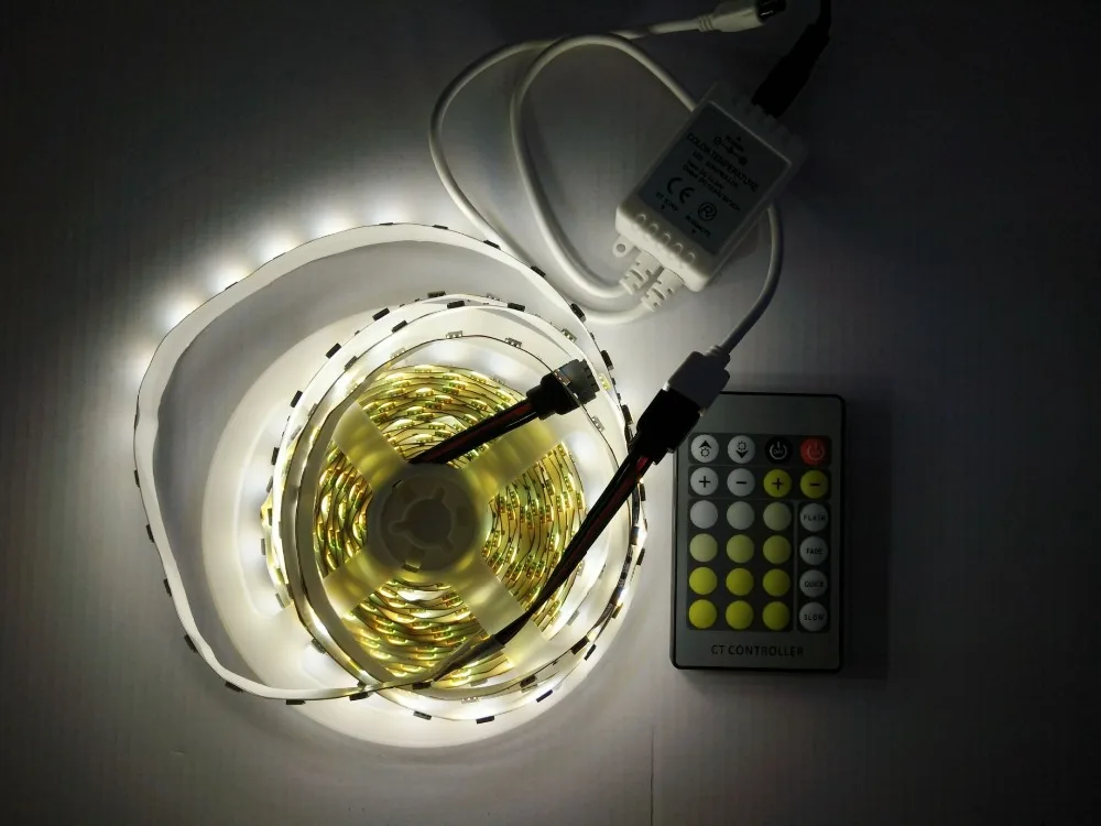 New arrived 5x 24Key DC12V IR Remote Controller CW and WW double color adjust 4000K natrual white controller | Лампы и освещение