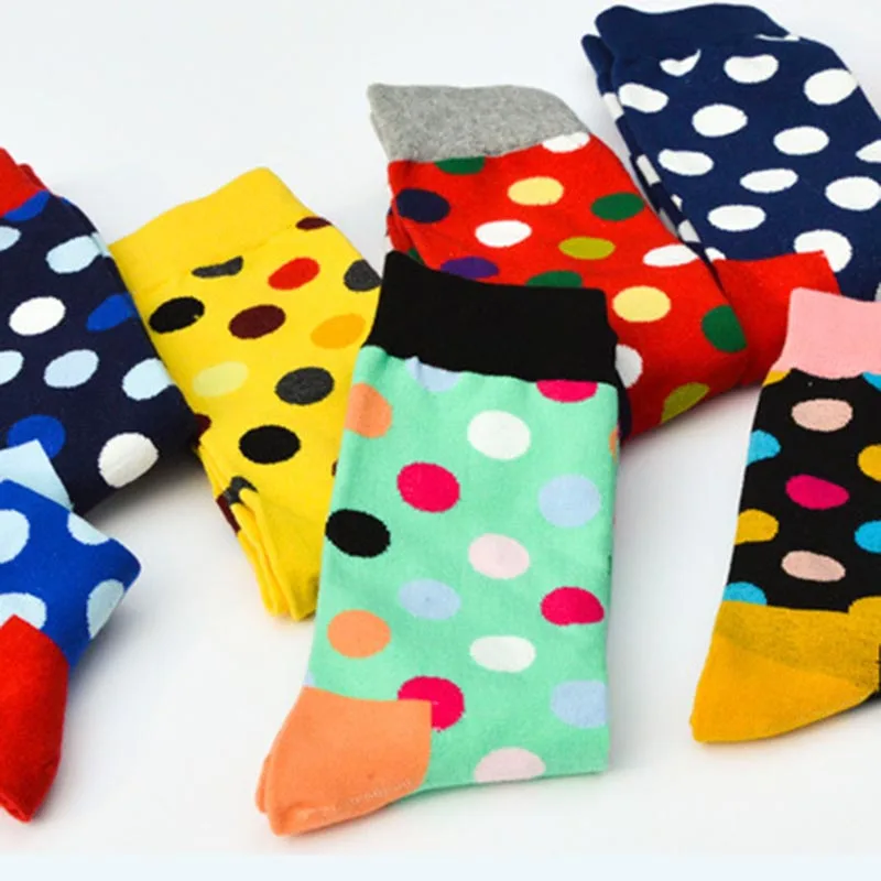[COSPLACOOL]9 цветов цветные красивые носки в британском стиле горошек унисекс для