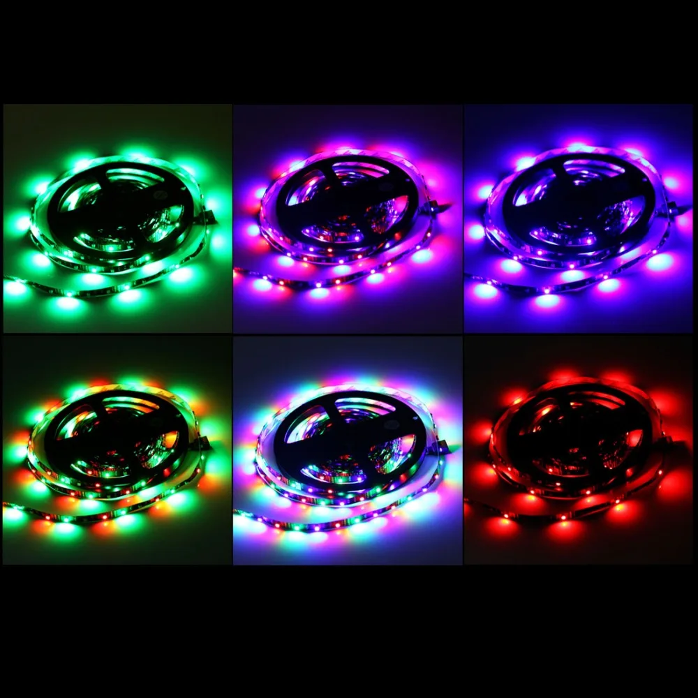 24 Вт 60leds SMD 3528 USB ТВ голые черные доска rgb дюралайта Длина: 5 м DC В | Лампы и освещение