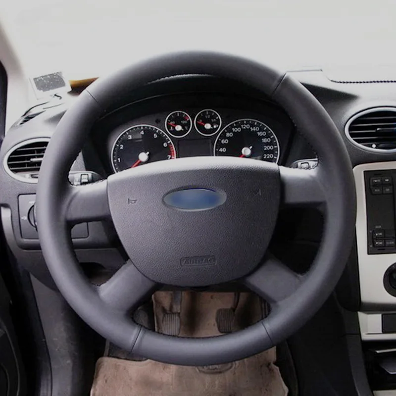 Ручная прошивка Подлинная длина крышки на рулевое колесо автомобильные чехлы