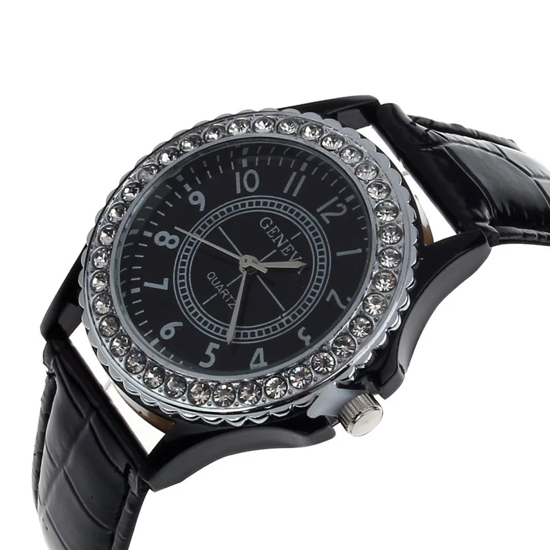 Кожаный ремешок женский браслет кварцевый Циферблат часовая стрелка montre femme 2019 |