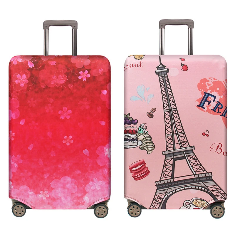 Чехол для чемодана с романтическим узором путешествий 18-32 дюймов чехол багажа на
