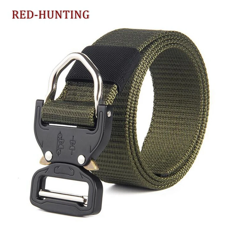 Мужской тактический ремень нейлоновый в стиле милитари многофункциональный