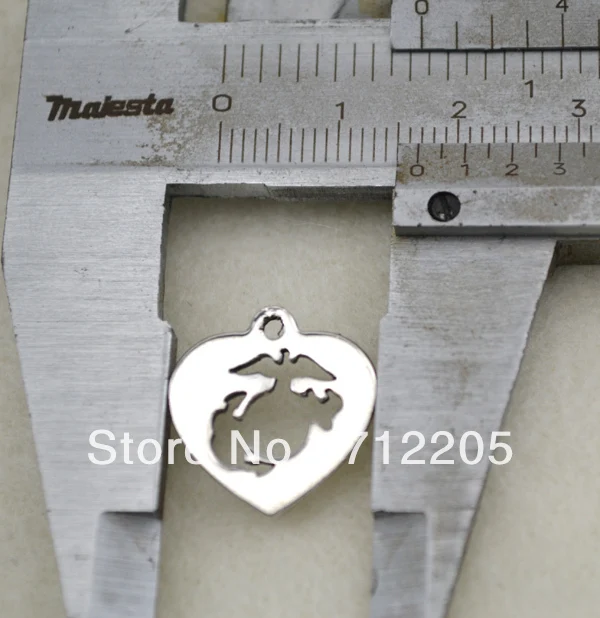 50 шт./партия Модные Недорогие очаровательные сердца EGA с орлом ювелирные
