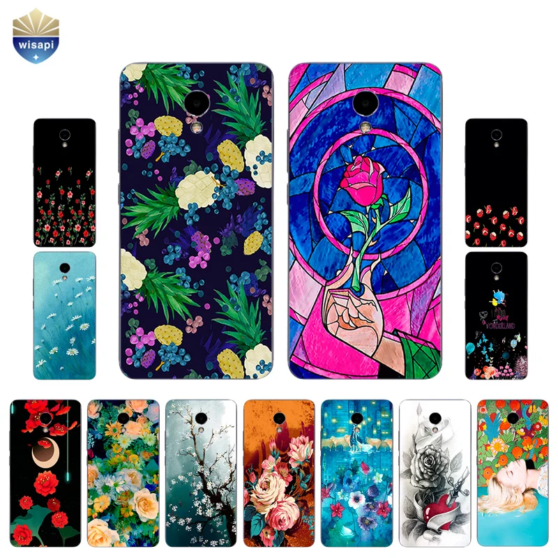 Чехол из ТПУ для Meizu M1 M2 M3 M5 M6 Note оболочка Meilan Pro с рисунком красивых цветов|designer phone