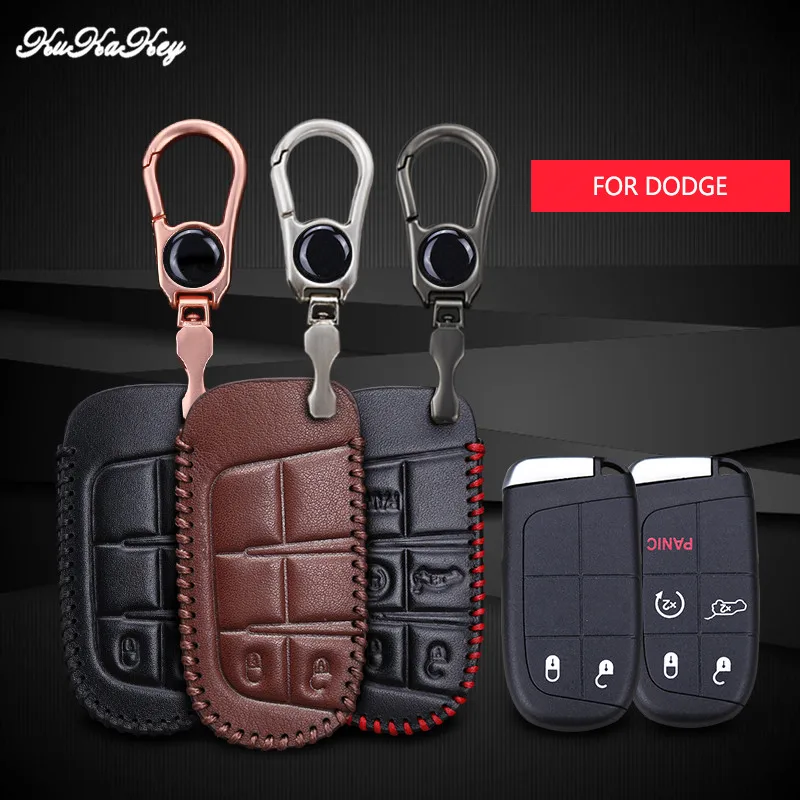 Кожаный чехол для смарт-чехол дистанционного ключа от машины без Chrysler Dodge Journey