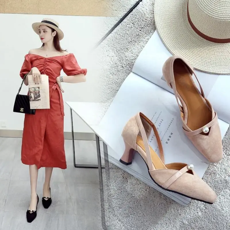 FITWEE/Босоножки на среднем каблуке для подростков сезон лето весна повседневная